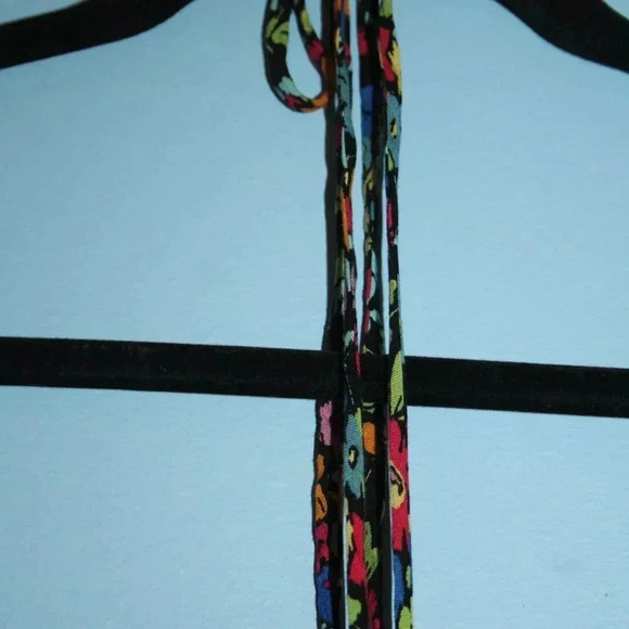 Wild Fable Black Floral Print Halter Top Sized Medium - Picture 9 of 16